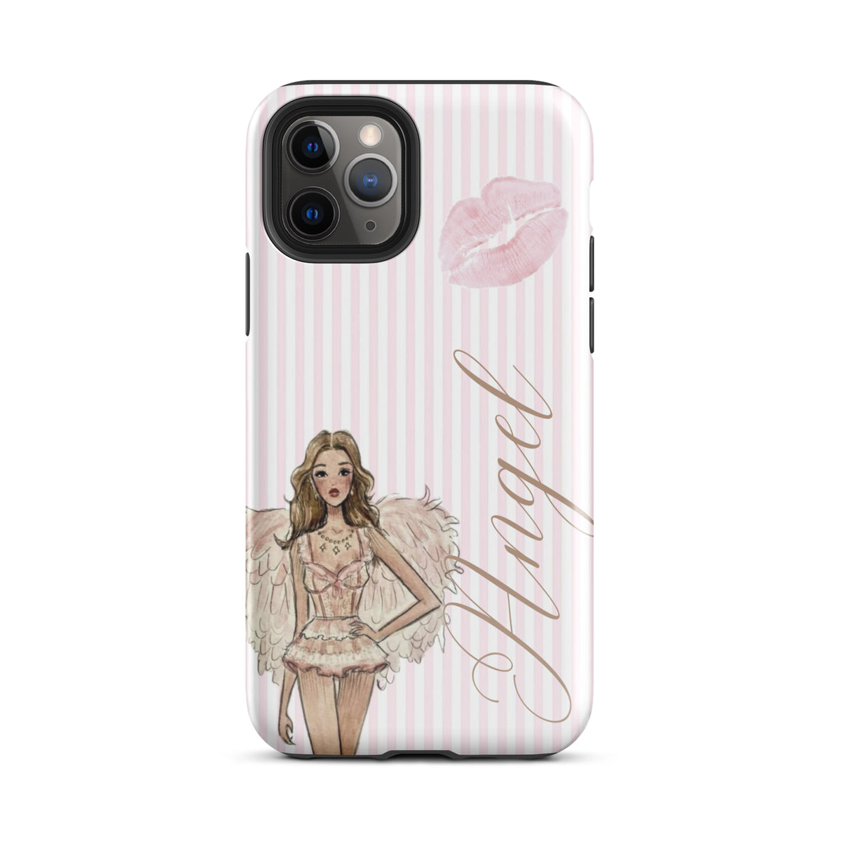 Pink Angel Case for iPhone stylish mobile accessory