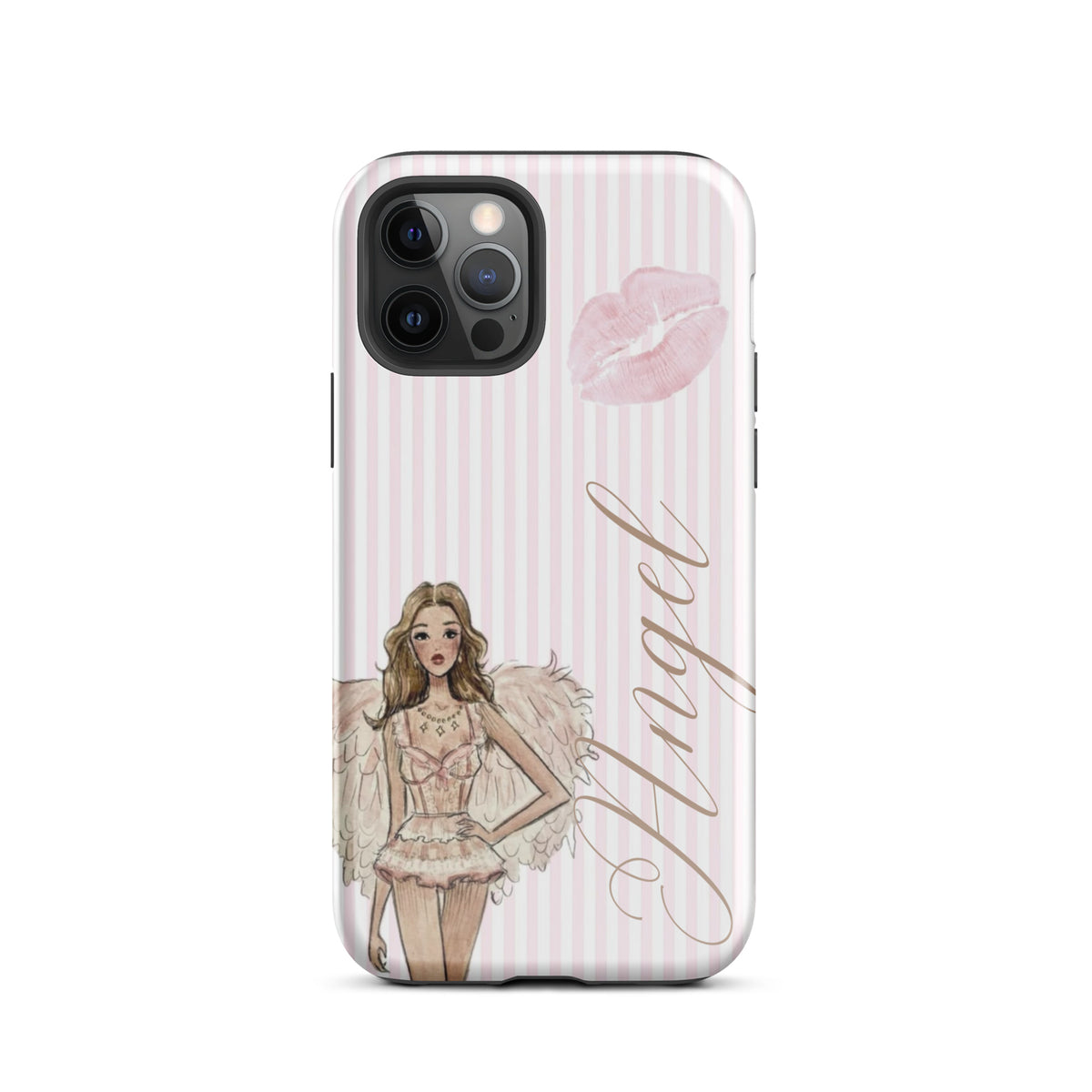 Pink Angel Case for iPhone stylish mobile accessory