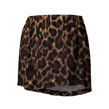 Gold x Red Leopard Print Women&