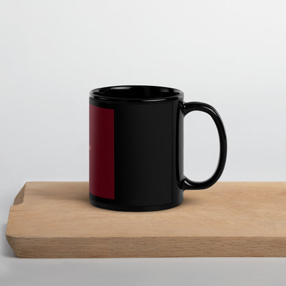 Focus B Black Glossy Mug ceramic tea mug