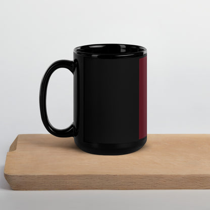 Focus B Black Glossy Mug ceramic tea mug