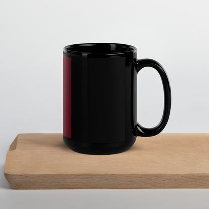 Focus B Black Glossy Mug ceramic tea mug