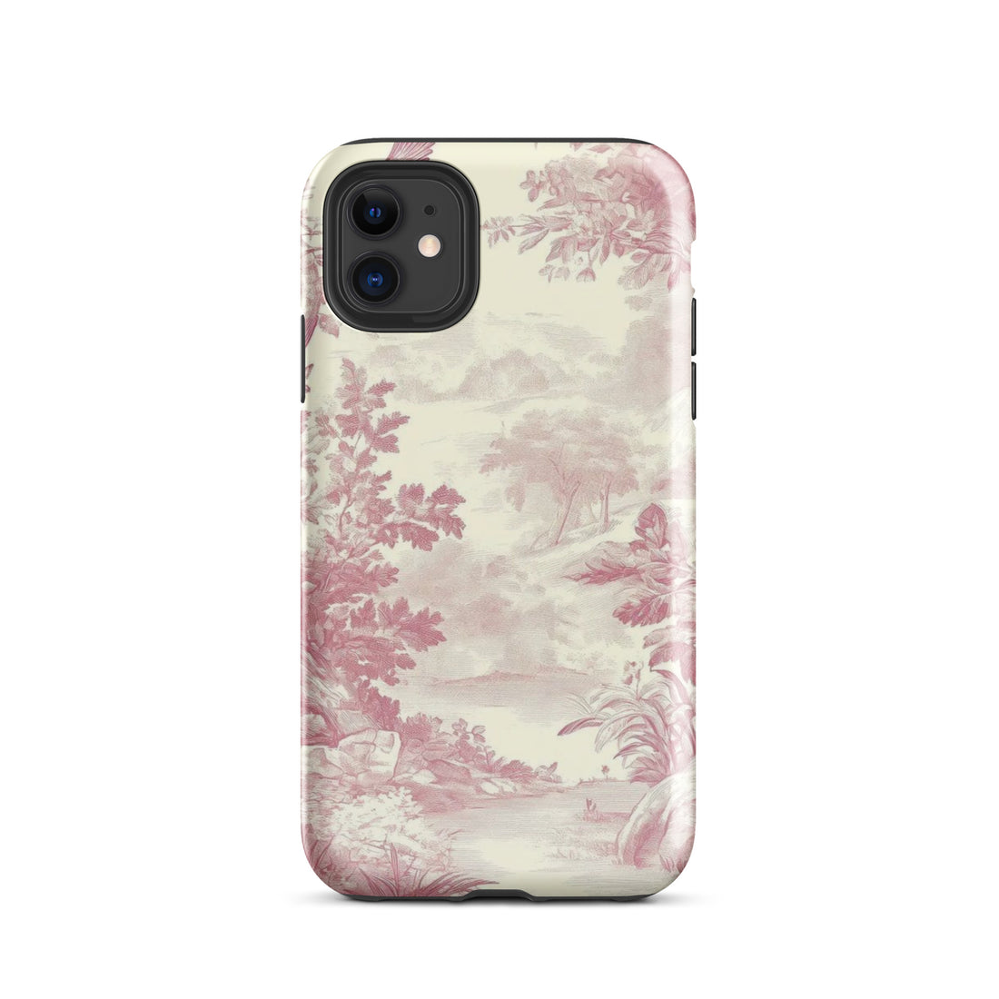 Blush Toile Case for iPhone featuring a beautiful blush toile-inspired design.