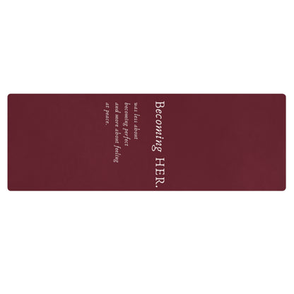 Becoming Her Yoga Mat stylish yoga accessory